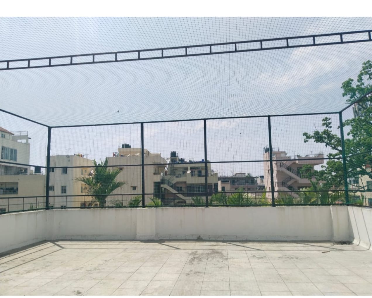 Terrace Cricket Net Installation