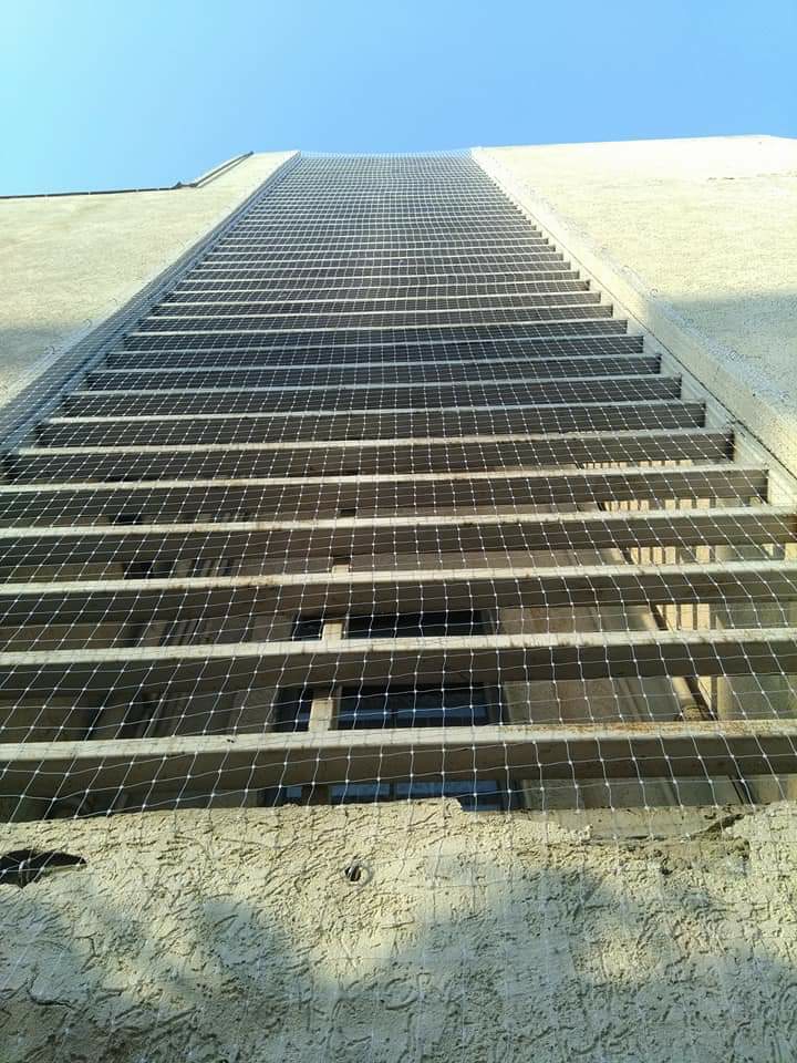 Anti seagull net on terrace Delhi